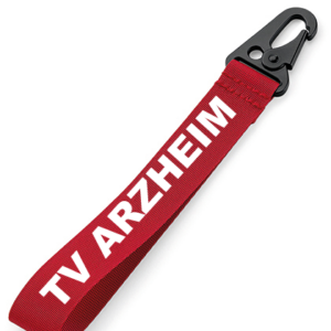 Schlüsselanhänger mit Karabiner ROT