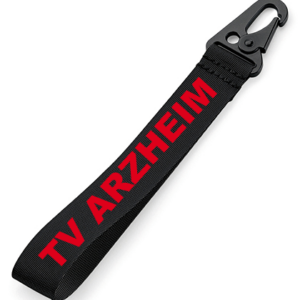 Schlüsselanhänger mit Karabiner SCHWARZ
