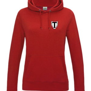 Hoodie JustHoods Damen ROT
