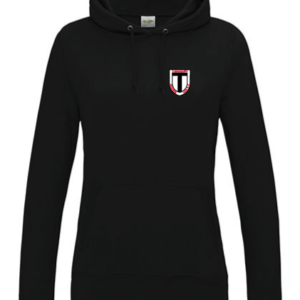 Hoodie JustHoods Damen SCHWARZ
