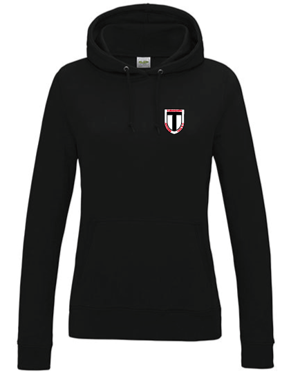 Hoodie JustHoods Damen SCHWARZ