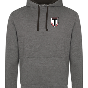Hoodie Varsity JustHoods CHARCOAL