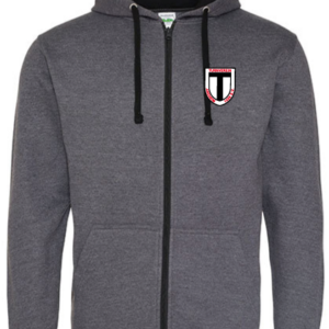 Zoodie/Kapuzenjacke Varsity JustHoods CHARCOAL