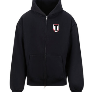 Oversize Zoodie/Kapuzenjacke JustHoods SCHWARZ