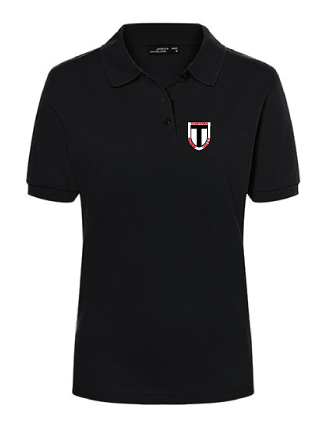 Polo-Shirt James & Nicholson Damen SCHWARZ