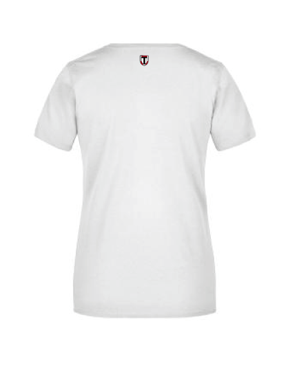 T-Shirt "FAN" James & Nicholson Damen WEISS – Bild 2