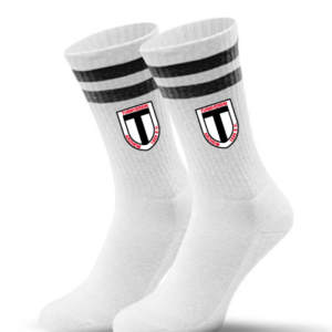 Socken WEISS Kontrast SCHWARZ